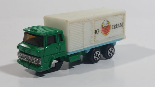 Vintage Hino Semi Delivery Truck Ice Cream Green and White Die Cast Toy Car Vehicle - Hong Kong