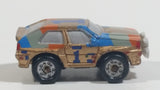 1989 Galoob Micro Machines Sun Color Changers Audi Quattro #1 Gold Tiny Miniature Die Cast Toy Car Vehicle