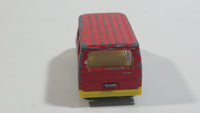Majorette No. 243 Ford Transit Van "City Bus" Red 1/60 Scale Die Cast Toy Car Vehicle