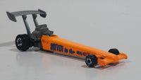 1994 Hot Wheels Dragster "Driven to the max!" Bright Fluorescent Orange Die Cast Toy Race Car Vehicle