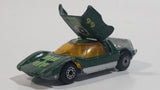 Vintage 1971 Lesney Matchbox Superfast No.66 Mazda RX500 Dark Green Die Cast Toy Car Vehicle with Opening Rear Mounted Engine Cover