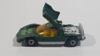 Vintage 1971 Lesney Matchbox Superfast No.66 Mazda RX500 Dark Green Die Cast Toy Car Vehicle with Opening Rear Mounted Engine Cover