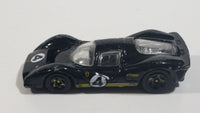 2013 Hot Wheels 1960s Ferrari P4 Black #4 Die Cast Toy Race Car Vehicle