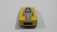 1981 Hot Wheels Cannonade Yellow Die Cast Toy Race Car Vehicle w/ Opening Hood - Hong Kong