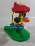 1993 Fisher Price Little People Country Fair Ferris Wheel and Airplane Amusement Rides Toys with 5 Characters