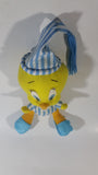 Warner Bros. Looney Tunes Tweety Bird In Pyjamas with Blue Slippers 10" Tall Cartoon Character Plush Stuffed Animal