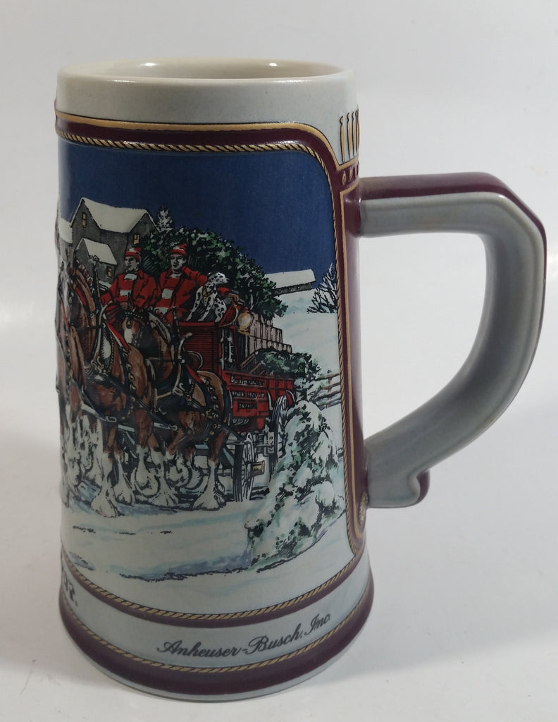 1989 Budweiser Holiday Stein Collection Collector's Series 