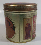 Coca-Cola Coke Soda Pop Small Round Vintage Reproduction Tin Container Beverage Collectible