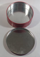 1986 Coca-Cola Coke Soda Pop Drink Beverage Christmas Holiday Santa Claus with Themed 7" Diameter Tin Metal Round Container