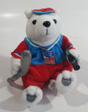 2004 Athens Summer Olympic Games Coca-Cola Coke Soda Pop Drink Beverage 5" Tall Can Shaped Tin Metal Container with Polar Bear Holding Bottle Stuffed Plush Teddy