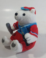 2004 Athens Summer Olympic Games Coca-Cola Coke Soda Pop Drink Beverage 5" Tall Can Shaped Tin Metal Container with Polar Bear Holding Bottle Stuffed Plush Teddy