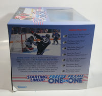 1997 Kenner Hasbro Starting Lineup Freeze Frame One On One NHL Ice Hockey Player Jaromir Jagr Pittsburgh Penguins and Patrick Roy Colorado Avalanche Action Figures New in Box