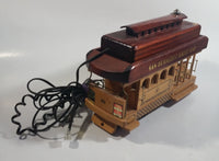 San Francisco Cable Car Highly Detailed Wooden Trolley Street Car Shaped Telephone with Cable Car Ring