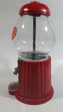Jelly Belly Metal and Glass Globe Red Colored 9" Tall Jelly Bean Candy Dispenser