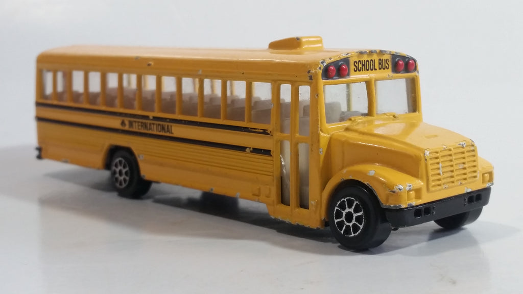 1991 Road Champs Fast Lane International School Bus Yellow Die Cast To ...