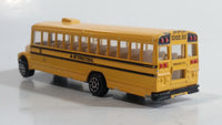 1991 Road Champs Fast Lane International School Bus Yellow Die Cast Toy Car Vehicle
