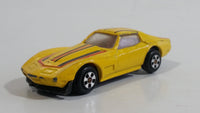 Speeding Wheels Chevrolet Corvette Yellow Die Cast Toy Car Vehicle