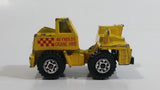 1987 Matchbox Mobile Crane "Reynolds Crane Hire" Yellow Die Cast Toy Car Construction Equipment Vehicle