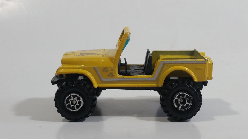 Vintage Yatming Jeep 4x4 Yellow No. 1092 Die Cast Toy Car Vehicle ...