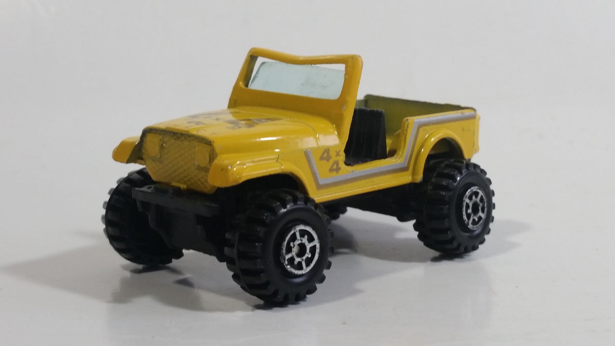 Vintage Yatming Jeep 4x4 Yellow No. 1092 Die Cast Toy Car Vehicle ...