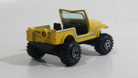 Vintage Yatming Jeep 4x4 Yellow No. 1092 Die Cast Toy Car Vehicle