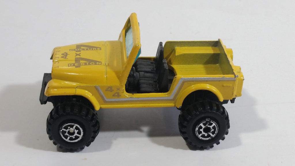 Vintage Yatming Jeep 4x4 Yellow No. 1092 Die Cast Toy Car Vehicle ...