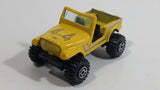 Vintage Yatming Jeep 4x4 Yellow No. 1092 Die Cast Toy Car Vehicle