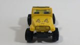Vintage Yatming Jeep 4x4 Yellow No. 1092 Die Cast Toy Car Vehicle