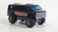 1997 Matchbox Dino Riders 4x4 Chevy Van "Stegosaurus" Black Die Cast Toy Car Vehicle