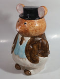 Rat Mole Style Brown Businessman Suit Outfit Ceramic Cookie Jar