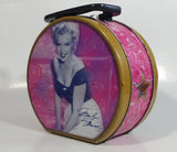2005 Marilyn Monroe Pink Round Tin Metal Lunch Box with Handle