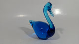 Enerdya Sweden Blue Art Glass Swan Bird Decorative Ornament