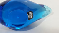 Enerdya Sweden Blue Art Glass Swan Bird Decorative Ornament