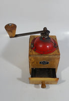 Antique D.P. Wood and Metal Manual Coffee Grinder