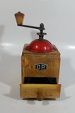 Antique D.P. Wood and Metal Manual Coffee Grinder