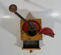 Antique D.P. Wood and Metal Manual Coffee Grinder