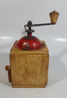 Antique D.P. Wood and Metal Manual Coffee Grinder