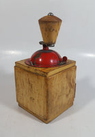 Antique D.P. Wood and Metal Manual Coffee Grinder