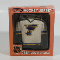 2002 Mini Sports Collectibles NHL Detailed Replica Hockey Jersey St. Louis Blues White Version In Box