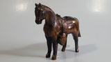 Vintage Horse Shaped Copper Finish Metal Coin Bank Carnival Prize