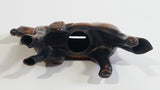 Vintage Horse Shaped Copper Finish Metal Coin Bank Carnival Prize