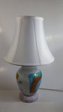 1990s Disney Animated Movie Film Pocahontas Cartoon Characters 18" Tall Milk Glass Lamp