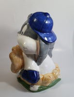 1993 Warner Bros. Looney Tunes Bugs Bunny Baseball Player Ceramic Cookie Jar Cartoon Collectible
