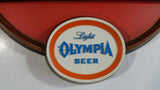 Rare Vintage 1970s Olympia Light Beer 3D Bowling Themed Hard Plastic Beer Sign 12" x 17 1/2"