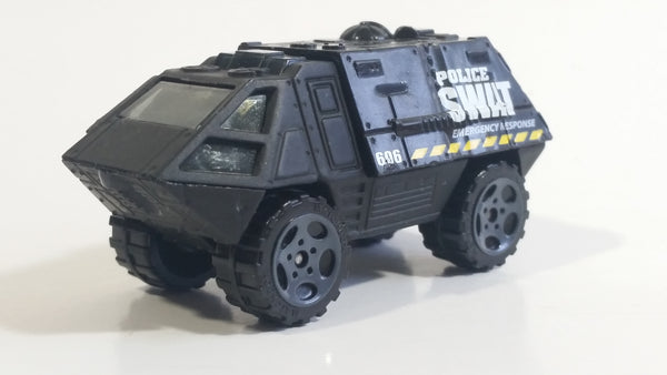 Rare 2007 Matchbox Armored Response Vehicle Black Police Swat 606 Die Cast Toy Car Cop Vehicle