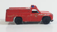 1998 Hot Wheels Fire Fighting Workhorses Rescue Ranger Red Fire Truck Die Cast Toy Car Vehicle - Blue lights 5DOT