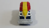 2002 Hot Wheels Rescue Crane Metalflake White Die Cast Toy Car Vehicle