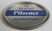 Vintage Reschs Pilsener Beer Australian Export 13" Diameter Round Metal Beverage Serving Tray Made by Dalson