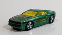 2001 Hot Wheels Anime Muscle Tone Metalflake Green Die Cast Toy Car Vehicle