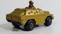 1973 Lesney Products Matchbox Rolamatics Stoat Yellow Brown Gold No. 28 Toy Car Army Military Scout Lookout Vehicle